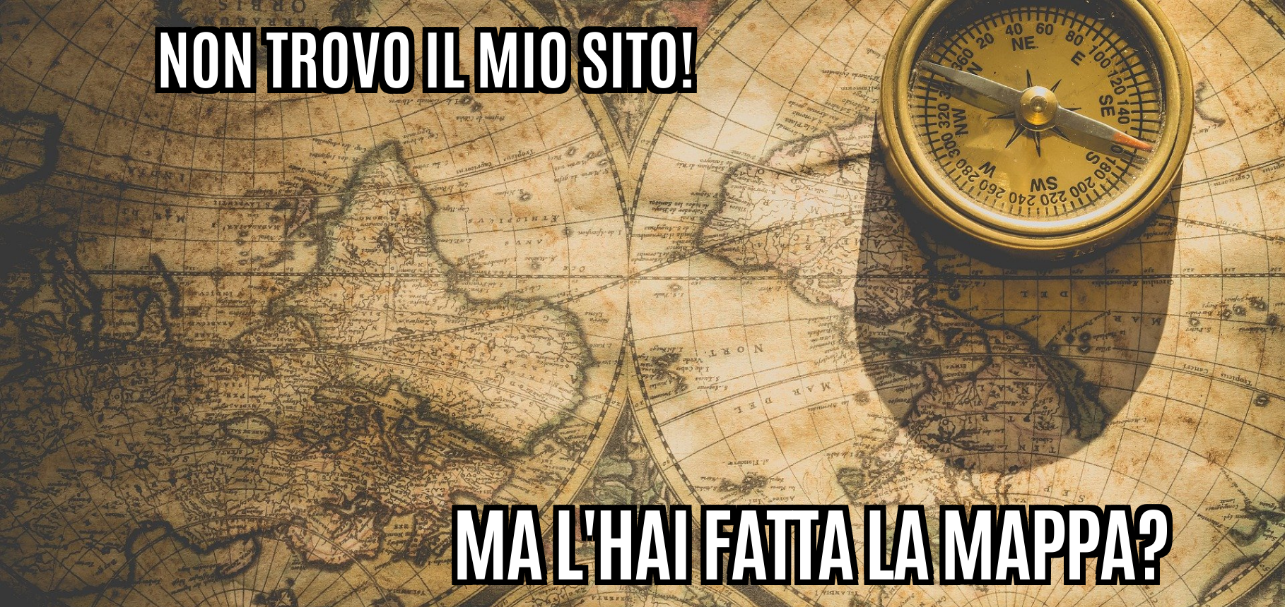 copertina con bussola e mappa