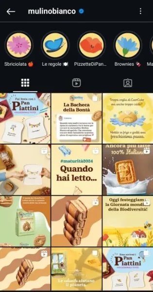 coerenza visiva mulino bianco