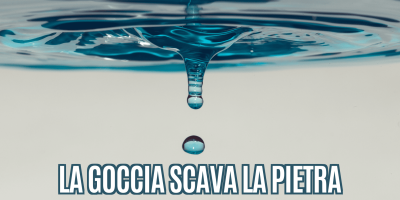 La goccia scava la pietra